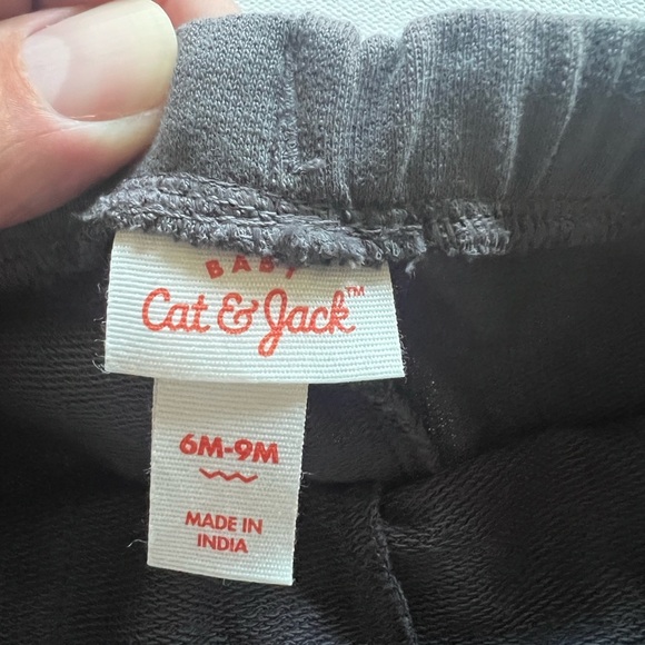 NWT Cat & Jack Baby Boy Size 6-9M Sweatpants Dark Gray (G1) - Picture 3 of 5